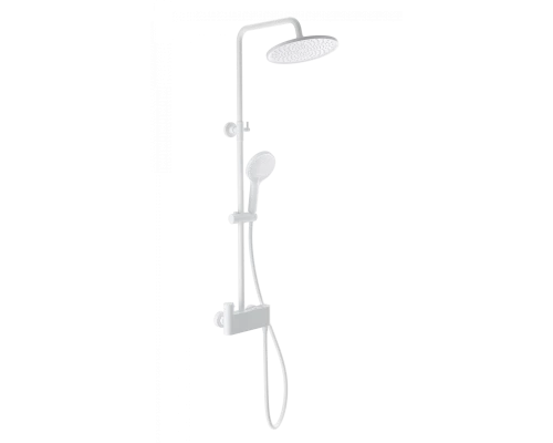 Душевая система с термостатом WONZON & WOGHAND MUSE Corno, Белый матовый (WW-B3110-MW)