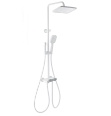 Душевая система с термостатом WONZON & WOGHAND MUSE Corno, Белый матовый (WW-B3112-MW)
