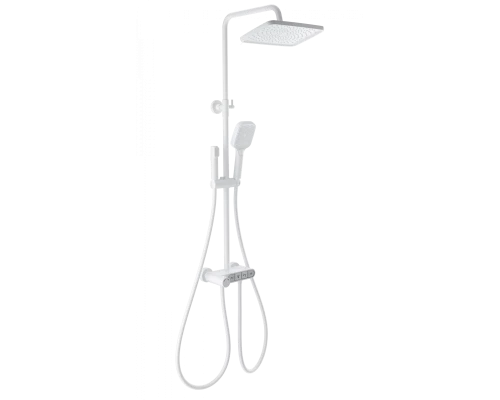 Душевая система с термостатом WONZON & WOGHAND MUSE Corno, Белый матовый (WW-B3112-MW)