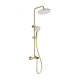 Душевая система с термостатом WONZON & WOGHAND MUSE Corno, Брашированное золото (WW-B2091-A-BG)