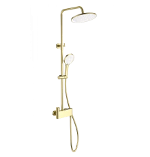 Душевая система с термостатом WONZON & WOGHAND MUSE Corno, Брашированное золото (WW-B3110-BG)