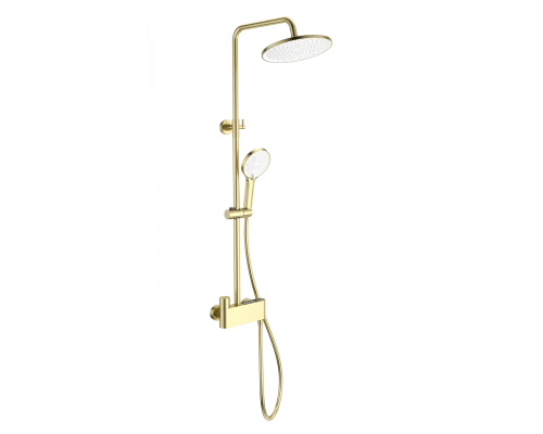 Душевая система с термостатом WONZON & WOGHAND MUSE Corno, Брашированное золото (WW-B3110-BG)
