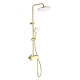 Душевая система с термостатом WONZON & WOGHAND MUSE Corno, Брашированное золото (WW-B3110-BG)