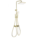 Душевая система с термостатом WONZON & WOGHAND MUSE Corno, Брашированное золото (WW-B3112-BG)