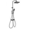 Душевая система с термостатом WONZON & WOGHAND MUSE Corno, Темный графит (WW-B3112-BGG)