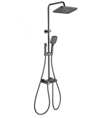 Душевая система с термостатом WONZON & WOGHAND MUSE Corno, Темный графит (WW-B3112-BGG)