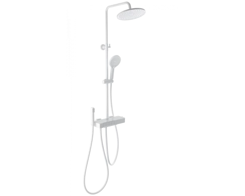 Душевая система с термостатом WONZON & WOGHAND MUSE Forte, Белый матовый (WW-B3580-MW)