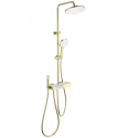 Душевая система с термостатом WONZON & WOGHAND MUSE Forte, Брашированное золото (WW-B3580-BG)
