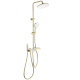 Душевая система с термостатом WONZON & WOGHAND MUSE Forte, Брашированное золото (WW-B3580-BG)