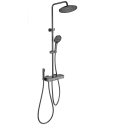 Душевая система с термостатом WONZON & WOGHAND MUSE Forte, Темный графит (WW-B3580-BGG)