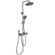 Душевая система с термостатом WONZON & WOGHAND MUSE Forte, Темный графит (WW-B3580-BGG)