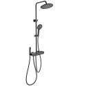 Душевая система с термостатом WONZON & WOGHAND MUSE Forte, Черный матовый (WW-B3580-MB)