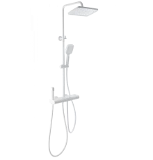 Душевая система с термостатом WONZON & WOGHAND MUSE Legato, Белый матовый (WW-B4129-MW)