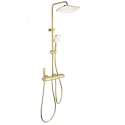Душевая система с термостатом WONZON & WOGHAND MUSE Legato, Брашированное золото (WW-B4129-BG)
