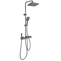Душевая система с термостатом WONZON & WOGHAND MUSE Legato, Темный графит (WW-B4129-BGG)