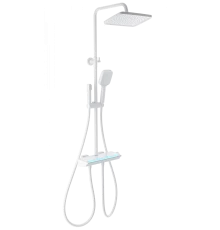 Душевая система с термостатом WONZON & WOGHAND MUSE Lumia, Белый матовый (WW-B4174-MW)