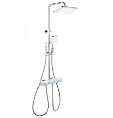 Душевая система с термостатом WONZON & WOGHAND MUSE Lumia, Хром (WW-B4174-CR)