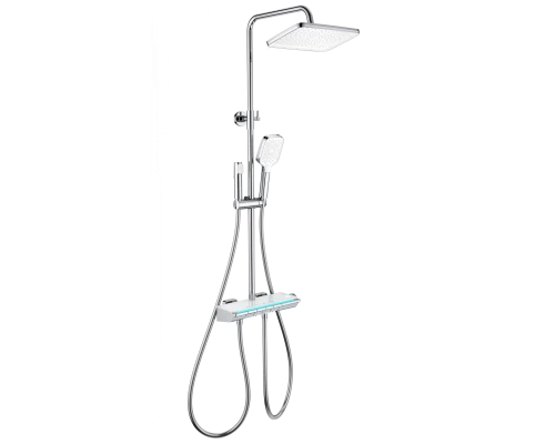 Душевая система с термостатом WONZON & WOGHAND MUSE Lumia, Хром (WW-B4174-CR)