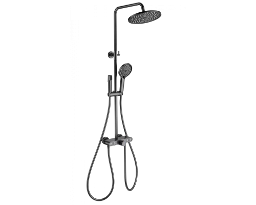 Душевая система с термостатом WONZON & WOGHAND MUSE Selesta, Темный графит (WW-B4113-BGG)