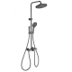 Душевая система с термостатом WONZON & WOGHAND MUSE Selesta, Темный графит (WW-B4113-BGG)