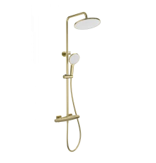 Душевая система с термостатом WONZON & WOGHAND NEO, Брашированное золото (WW-B3045-A- BG)