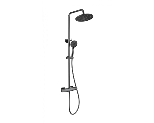 Душевая система с термостатом WONZON & WOGHAND NEO, Темный графит (WW-B3035-A-BGG)
