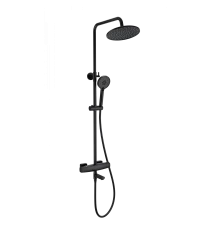 Душевая система с термостатом WONZON & WOGHAND NEO, Черный матовый (WW-B3035-A3-MB)
