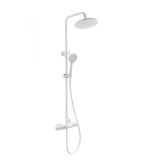 Душевая система с термостатом WONZON & WOGHAND Plate, Белый матовый (WW-C3017-A-MW)