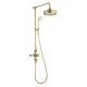 Душевая система с термостатом WONZON & WOGHAND RETRO, Брашированное золото (WW-B3041-BG)