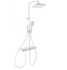 Душевая система с термостатом WONZON & WOGHAND Shelf, Белый матовый (WW-B4161-MW)