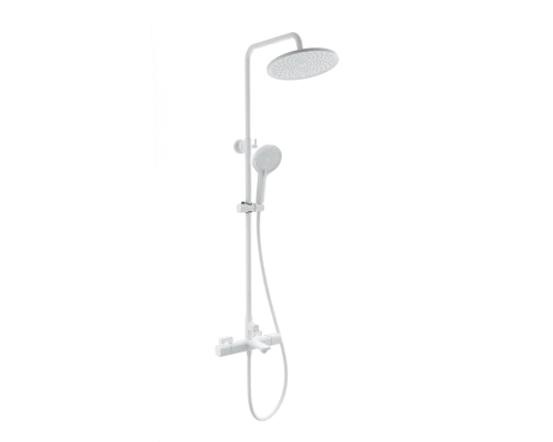 Душевая система с термостатом WONZON & WOGHAND SOLID, Белый матовый (WW-C3011-A-MW)