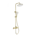 Душевая система с термостатом WONZON & WOGHAND SOLID, Брашированное золото (WW-C3011-A- BG)