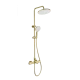 Душевая система с термостатом WONZON & WOGHAND SOLID, Брашированное золото (WW-C3011-A- BG)