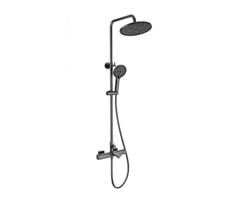 Душевая система с термостатом WONZON & WOGHAND SOLID, Темный графит (WW-C3011-A-BGG)