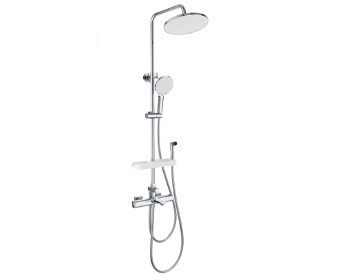 Душевая система с термостатом WONZON & WOGHAND SOLID, Хром (WW-C3011-A1-CR)