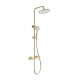 Душевая система с термостатом WONZON & WOGHAND STAY 1, Брашированное золото (WW-B3051-A- BG)