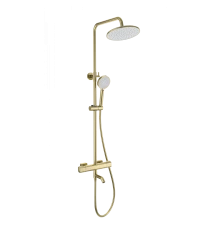 Душевая система с термостатом WONZON & WOGHAND STAY 1, Брашированное золото (WW-B3051-A1- BG)