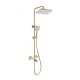 Душевая система с термостатом WONZON & WOGHAND STAY 2, Брашированное золото (WW-B3016-T1-BG)