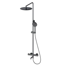 Душевая система с термостатом WONZON & WOGHAND STICK, Темный графит (WW-88739903-BGM)