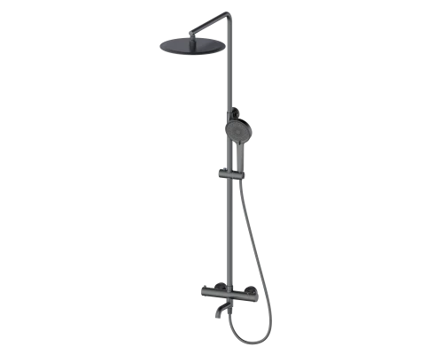 Душевая система с термостатом WONZON & WOGHAND STICK, Темный графит (WW-88739903-BGM)