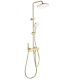 Душевая система с термостатом WONZON & WOGHAND The ONE, Брашированное золото (WW-B3094-BG)