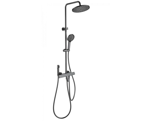 Душевая система с термостатом WONZON & WOGHAND The ONE, Темный графит (WW-B3094-BGG)
