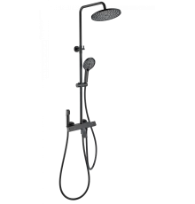 Душевая система с термостатом WONZON & WOGHAND The ONE, Черный матовый (WW-B3094-MB)