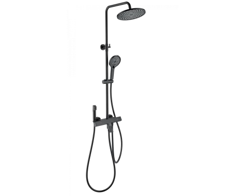 Душевая система с термостатом WONZON & WOGHAND The ONE, Черный матовый (WW-B3094-MB)