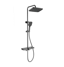 Душевая система с термостатом WONZON & WOGHAND ThermoKlick, Темный графит (WW-B3098-A-BGG)