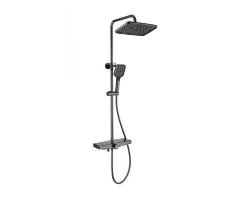 Душевая система с термостатом WONZON & WOGHAND ThermoKlick, Темный графит (WW-B3098-A-BGG)