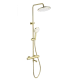 Душевая система с термостатом WONZON & WOGHAND, Брашированное золото (WW-B3069-BG)