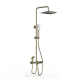 Душевая система с термостатом WONZON & WOGHAND, Брашированное золото (WW-B3310-BG)