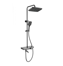 Душевая система с термостатом WONZON & WOGHAND, Темный графит (WW-B3099-A-BGG)