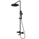 Душевая система с термостатом WONZON & WOGHAND, Черный матовый (WW-88739902-MB)